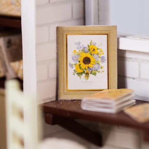 مجموعة أدوات بيت الدمى المصغرة DIY، مجموعة صنع المنزل الصغير، نماذج تجميع المنزل، لعبة لتزيين مكتب غرفة النوم وغرفة المعيشة in Saudi Arabia