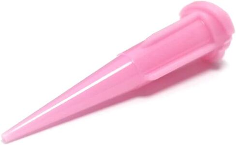𝟮𝟱 𝗚𝗮𝘂𝗴𝗲 1.24 Inch Blunt Plastic Tapered Tip Dispensing Fill Needle,Precision Filling (Red,20 Pcs) in Kuwait