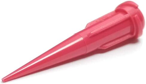 𝟮𝟱 𝗚𝗮𝘂𝗴𝗲 1.24 Inch Blunt Plastic Tapered Tip Dispensing Fill Needle,Precision Filling (Red,20 Pcs) in Kuwait