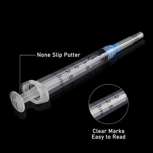 3ml Disposable Syringe with 23Ga 1Inch Needle, Individual Package-Pack of 100(3ml-23G-100pcs) in Saudi Arabia