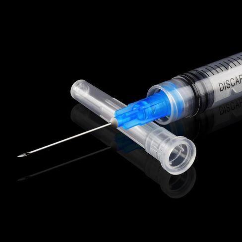 3ml Disposable Syringe with 23Ga 1Inch Needle, Individual Package-Pack of 100(3ml-23G-100pcs) in Saudi Arabia