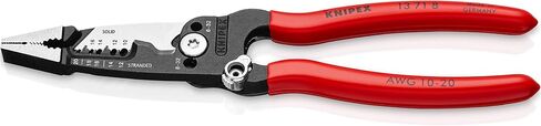KNIPEX Tools 00 20 04 SB، طقم كماشة حمراء بحلقة إحكام دقيقة مكون من 8 قطع in Saudi Arabia