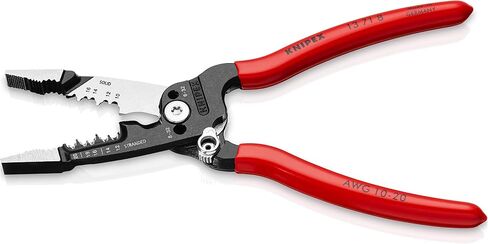 KNIPEX Tools 00 20 04 SB، طقم كماشة حمراء بحلقة إحكام دقيقة مكون من 8 قطع in Saudi Arabia