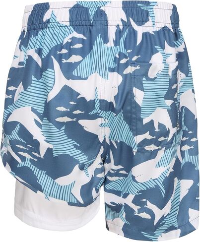 شورت سباحة للأولاد مع بطانة مضغوطة شورت سباحة للأولاد شورت مع بطانة بوكسر قصيرة 7-16 سنة in Kuwait