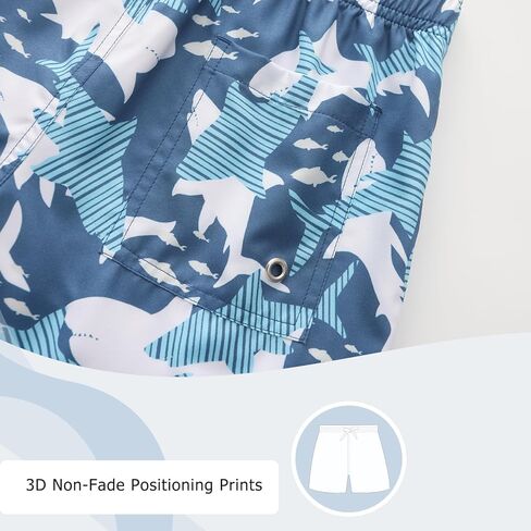 شورت سباحة للأولاد مع بطانة مضغوطة شورت سباحة للأولاد شورت مع بطانة بوكسر قصيرة 7-16 سنة in Kuwait