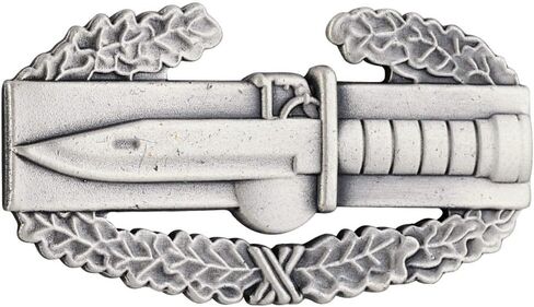 MEDALS OF AMERICA EST. 1976 Army Combat Action Badge CAB Silver Oxide Dress Miniature in Saudi Arabia