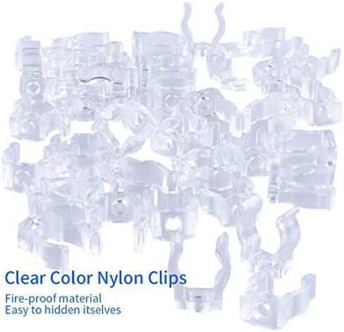 LED Rope Lights Clips Holder – 30Pack Clear PVC Mounting Rope Light Mounting Clips in Saudi Arabia