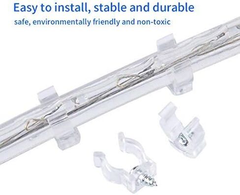 LED Rope Lights Clips Holder – 30Pack Clear PVC Mounting Rope Light Mounting Clips in Saudi Arabia