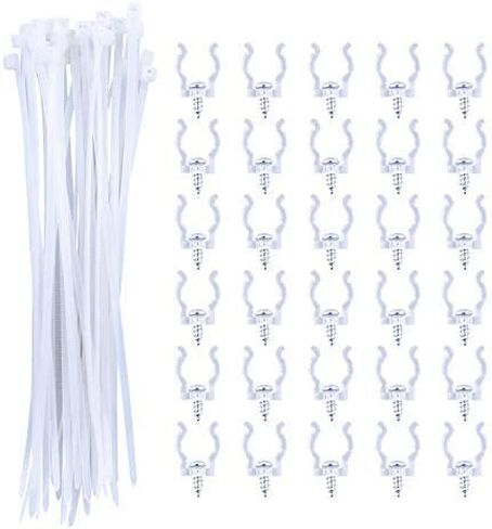 LED Rope Lights Clips Holder – 30Pack Clear PVC Mounting Rope Light Mounting Clips in Saudi Arabia