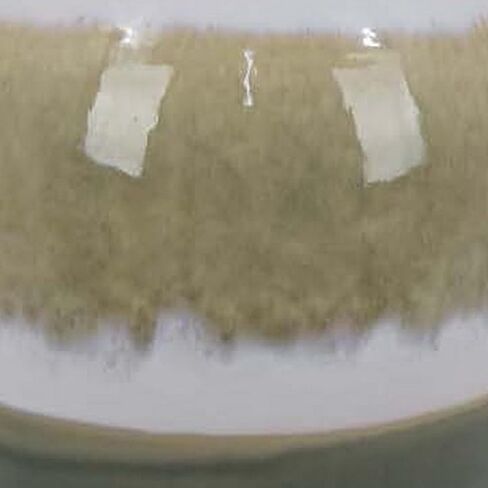 برطمان معبد Benjara Pril مقاس 20 بوصة بخطوط نظيفة، سيراميك، لمسة نهائية، بني، أخضر وأبيض in Kuwait