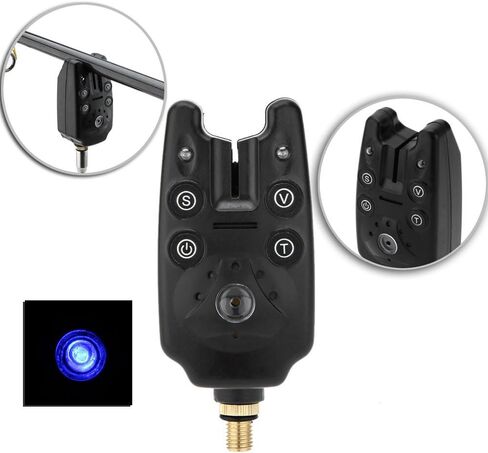 Lixada Fishing Bite Indicators Kits, 3 Fishing LED Alarm Alert 3 Extending Aluminum Alloy Fishing Bankstick 3 Fishing Swinger with Padded Fishing Tool Bag, Fishing Bite Alarm Set in Saudi Arabia