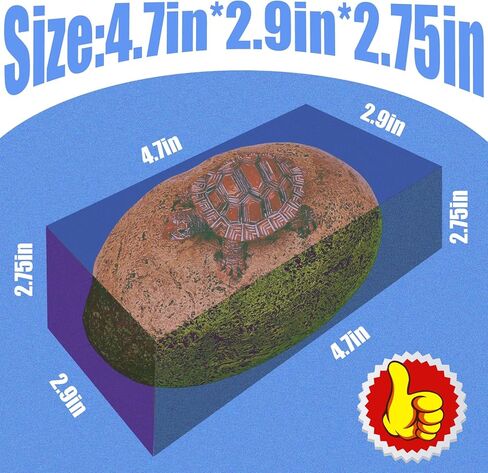 إخفاء مفتاح خارجي - صخرة مزيفة للمفتاح - مخفي مفتاح صخري مزيف خارجي - تصميم حجري مضغوط، مادة راتنجية مقاومة للماء ومحمية من الشمس - مخفي مفتاح مثالي للديكور الخارجي والأمن (مفتاح الروك 1) in Kuwait