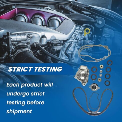 19200-P01-004 Timing Belt Kit Water Pump Fits for 1988-1995 Civic DX 1.5L,1993-1995 Civic 1.5L,1988-1991 CRX 1.5L Engine Timing Belt Kit Replace OE 14400-PM3-004,19200-P01-004, TS26143, ITM143 in Kuwait