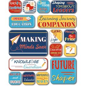 MORCART Teacher Appreciation Gift Magnet Set Fridge Magnet Cute Refrigerator Locker whiteboard Magnets, Great Gifts for Teachers, Teacher Appreciation Week Assistants, and Teaching Assistants 16Pcs