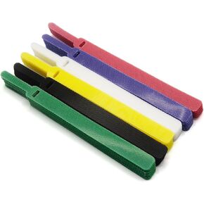 Reusable Fastening Cable Ties Nylon Tape 5 Meter (2 Pack) Black, 3/5 inch Double Side Hook Roll Hook and Loop Straps, Wires Cords Management Wire Organizer Straps(CTH&L_H100)