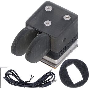 Eujgoov Double Paddle CW Key Magnetic Radio Key for Shortwave Radio Morse Code QU-2020 Black