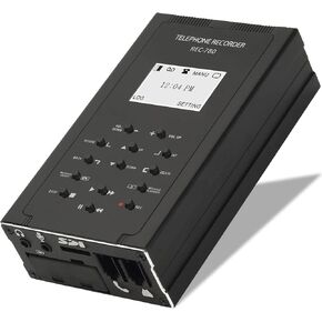 Digital IP/Analog Telephone Recorder with Voice Message & Answering Machine, Remote Access - 32GB Memory, Call ID Stamp - Compatible with Analog & Digital IP Voip Phone Systems
