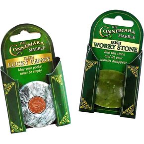 Connemara Marble Worry Stone and Penny Stone Set in Saudi Arabia