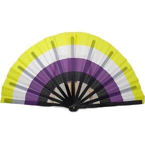 Non Binary Large Bamboo Clacking Fan