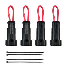 Mamiko Plug Connector Compatible with Kioti/Bobcat Tractor Seat Switch Safety Bypass 4PCS