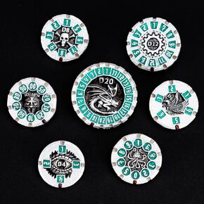 Dungeons and Dragons Dice DND Dice Set D and D dice Set D20 MTG Metal Dice Set Hollow Polyhedral Dice Role Playing Dice with Octopus Motifs for Dungeons and Dragons RPG Table Games