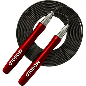 حبل القفز، حبل القفز عالي السرعة - جودة ممتازة خالية من التشابك - تصميم ذاتي القفل بدون براغي - حبال القفز للياقة البدنية - حبل القفز من أجل اللياقة البدنية والتمارين الرياضية والمنزلية in Kuwait