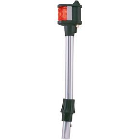 Perko 1212DP2CHR Removable Plug-In Bi-Color Pole/Utility Light for 5° Base Rake - 12-1/2" Height x 3/4" Diameter