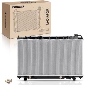 A-Premium Engine Coolant Radiator with Transmission Oil Cooler Compatible with Nissan Altima 2002-2006, Maxima 2004-2006, V6 3.5L, Replace# 214108J100, 214608J100