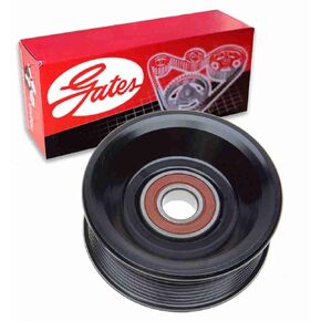 Gates Grooved Pulley DriveAlign Drive Belt Idler Pulley compatible with Ford F-350 7.3L V8 1995-1997