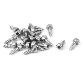 Uxcell M2x6mm عرافة غطاء الرأس مسامير الحفر الذاتي التنصت 50 قطعة