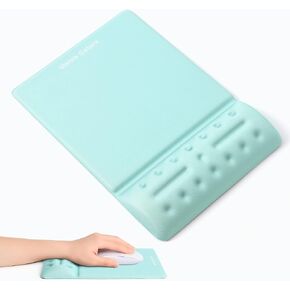 univo colors Pink Mouse Pad with Wrist Support Ergonomic Wrist Rest Gel Wrist Pad for Mouse Computer Laptop Desk Office Gaming Desktop Soft Memory Foam Fiber Cute Gel Rest