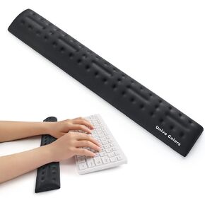univo colors Pink Mouse Pad with Wrist Support Ergonomic Wrist Rest Gel Wrist Pad for Mouse Computer Laptop Desk Office Gaming Desktop Soft Memory Foam Fiber Cute Gel Rest