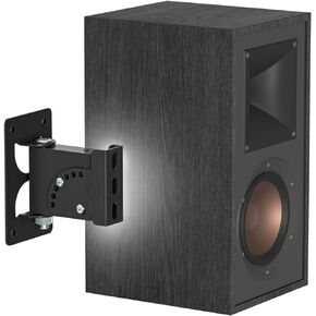 Metal Speaker Mount for R-40M HDT-600 Klipsch Bookshelf Speaker Wall Mount - Tilt & Swivel Adjustable Speaker Wall Mount for Klipsch Speaker with Hardware Kit for Saving Space