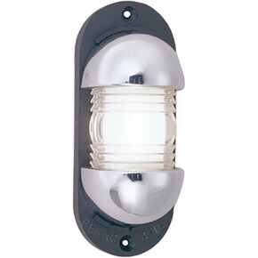 Perko 1331DP0CHR Horizontal and Vertical Surface-Mount Masthead Light with Black Polymer Base - 3-3/4" Length x 1-1/2" Width x 1-3/8" Projection