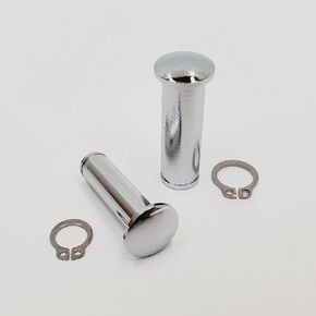 Chrome Clutch Lever & Brake Lever Pivot Pin Set with Stainless Snap Rings for 2008-2023 Harley Davidson Touring Models Electra Glide FLHT, Road Glide FLTR, Road King FLHR and Street Glide FLHX