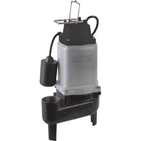 Wayne WCS50T Cast Iron Sewage Pump with Tether Float Switch