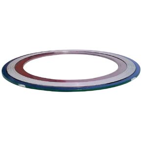 Sterling Seal and Supply , Inc. API 601 9000IR1250316PTFE1500 Green Band with White Stripe 316SS/PTFE Spiral Wound Gasket with 316SS Inner Ring, -150 to 500 degrees F Temperature Range, 1.31" ID, 3.50" OD, for 1-1/4" Pipe Size