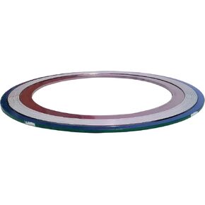 Sur-Seal, Inc. Teadit 9000IR2500316PTFE2500 Green Band with White Stripe 316SS/PTFE Spiral Wound Gasket with 316SS Inner Ring, -150 to 500 degrees F Temperature Range, 2.50" ID, 6.63" OD, for 2-1/2" Pipe Size in Kuwait