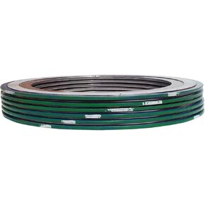 Sterling Seal & Supply SSS 9000IR2316PTFE600X6 شريط أخضر مع شريط أبيض 316SS/PTFE حشية جرح حلزونية مع حلقة داخلية 316SS، نطاق درجة حرارة -150 إلى 500 درجة فهرنهايت، معرف 2.19 بوصة، 4.38 بوصة OD، لحجم الأنبوب 2 بوصة (عبوة من 6) in Kuwait