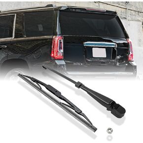 Rear Windshield Wiper Arm Blade Assembly Kit Compatible with 2007-2014 GMC Yukon, Yukon XL 1500, Chevrolet Chevy Tahoe, Suburban 1500 Rear Window Wiper, Replacement 15277756, 25820122