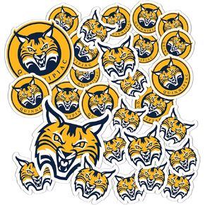 Desert Cactus Quinnipiac University QU Bobcats Stickers Vinyl Decals Laptop Water Bottle Car Scrapbook T1 (Type 1-1)