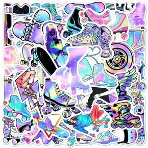 Pack 50 Pcs Hot Air Balloon Stickers for Water Bottles Waterproof Laptop Luggage Computer Scrapbooking Teens Adults Girls Cute Funny Aesthetic Sticker Packs Small Vinyl Decals