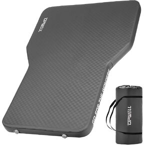 UPWELL Self Inflating Sleeping Pad 4.5" Thickness Camping Mattress with Solid Foam Double Sleeping Mat Portable Fast Inflation for Outdoor Mat Portable Roll Up Bed Brown
