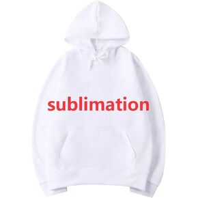 sublimation mens hoodies Polyester pullover blank plain white hoodie sweatshirt for men