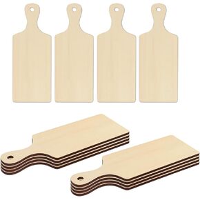 PYD Life 12 Pack Plywood Sublimation Cutting Board Blanks with Handle 11.8 x 6.3 Inch,Rectangle Wood Chopping Board for Sublimation DIY Craft Christmas Thanksgiving Home Kitchen Decor
