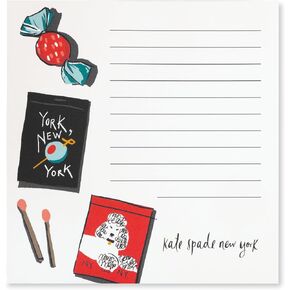 دفتر ملاحظات Kate Spade New York Memo، لوحة خدش صغيرة للملاحظات، لوحة كتابة مبطنة لطيفة مع 125 ورقة، دفتر مطابقة المحفظة in Saudi Arabia