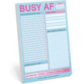 Knock Knock Busy AF Pad To Do List Pad, 6 x 9-inches
