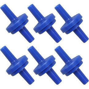 10Pcs 1 Way PP Plastic Check Valve PP Plastic Hose Water Stop Diaphragm Barb 4mm blue