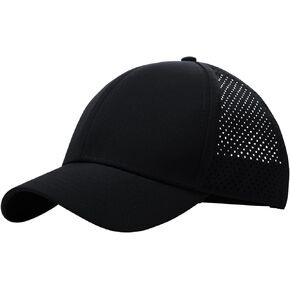 قبعات بيسبول كبيرة الحجم XXL سريعة الجفاف للرجال، قبعة شبكية Snapback للرأس الكبير 23.6 بوصة - 25.9 بوصة، قبعة رياضية خارجية للجنسين