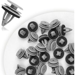 30PCS Gray Nylon Door Trim Panel Retainer Compatible With BMW 51418224781 51410407983 51430141025